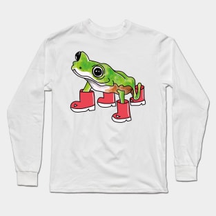 Frog in wellies Long Sleeve T-Shirt